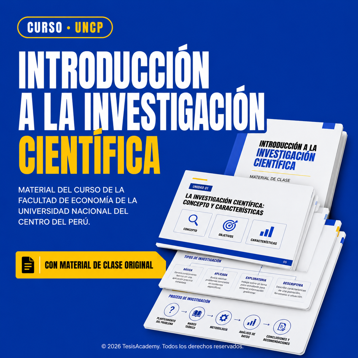 Introducción a la Investigación Científica – Facultad de Economía UNCP · Pedro Parco Espinoza