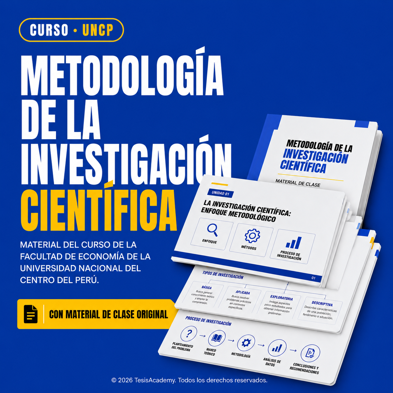 Metodología de la Investigación Científica – Facultad de Economía UNCP · Roy Quinto Chamorro