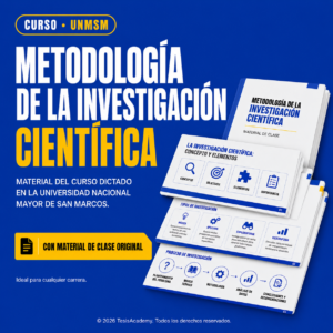 Metodología de la Investigación Científica – UNMSM · Ofelia Santos Jiménez
