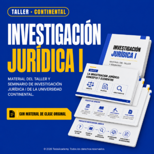 Taller y Seminario de Investigación Jurídica I – Universidad Continental