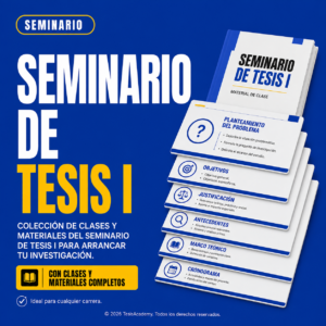 Seminario de Tesis I – colección de clases y materiales