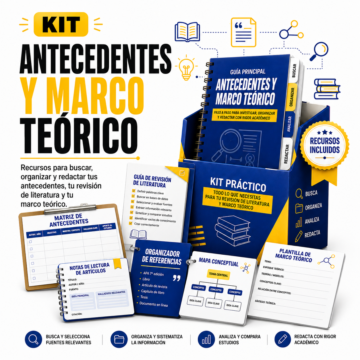 Kit de antecedentes, literatura y marco teórico