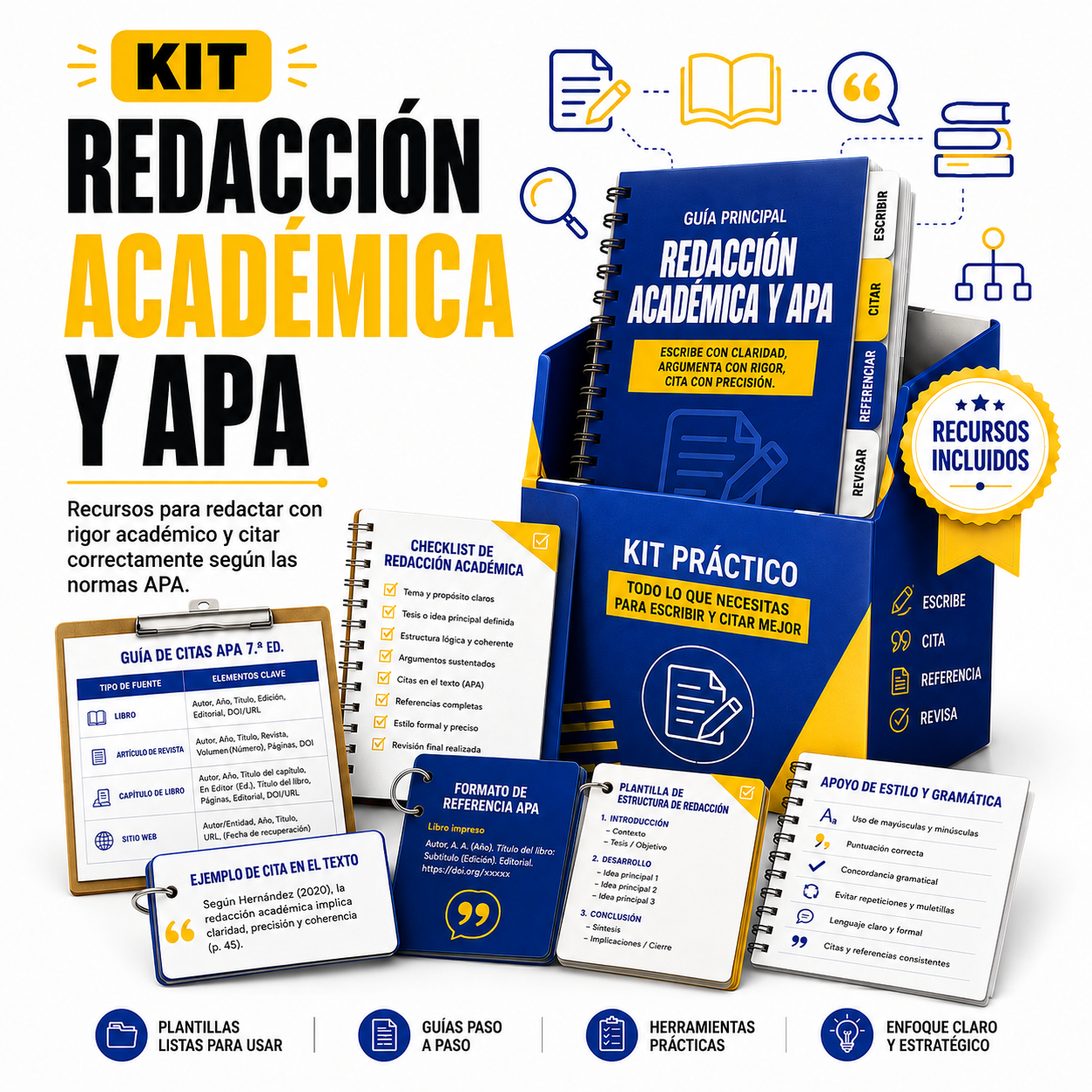 Kit de redacción académica, normas APA y citación