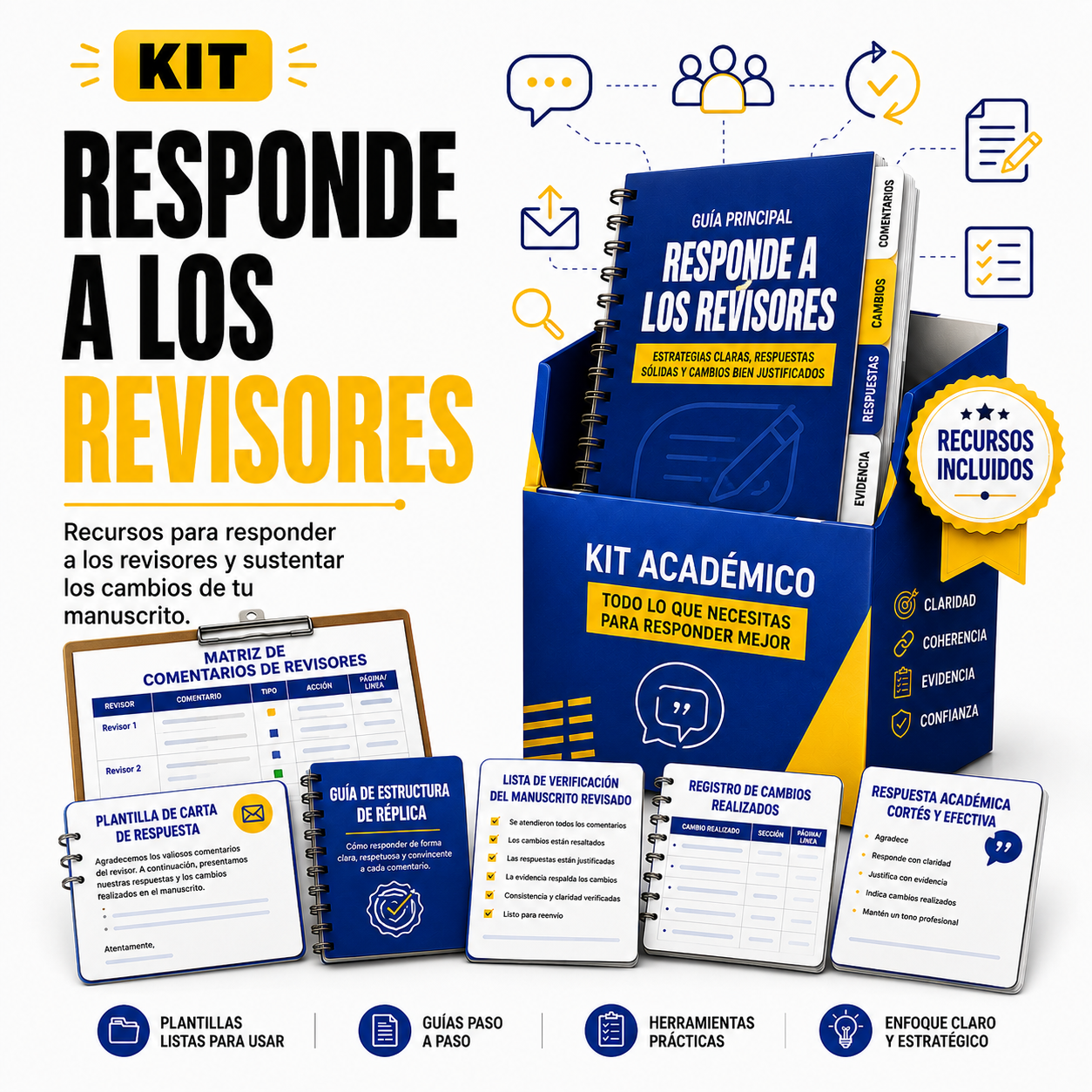 Kit para responder revisores y reenviar tu artículo