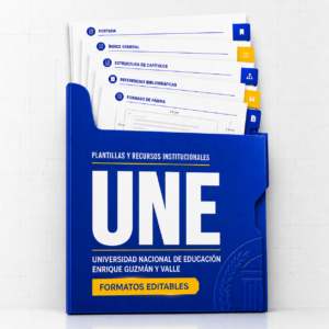 Plantillas de investigación — Universidad Nacional de Educación Enrique Guzmán y Valle
