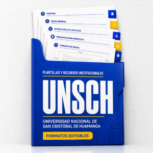 Plantillas de investigación — Universidad Nacional de San Cristóbal de Huamanga (UNSCH)