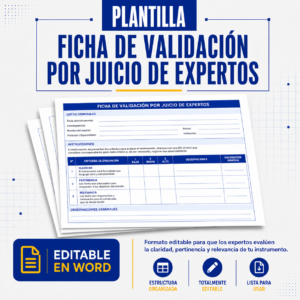 Ficha editable de validación mediante juicio de expertos