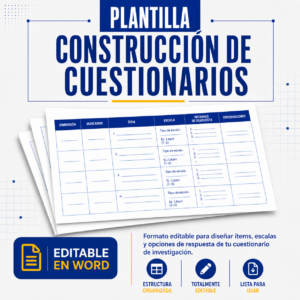 Plantilla para construcción de cuestionarios de investigación