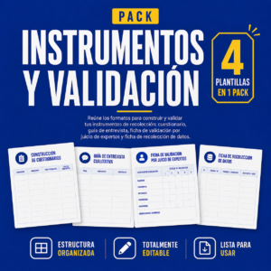 Pack de instrumentos y validación
